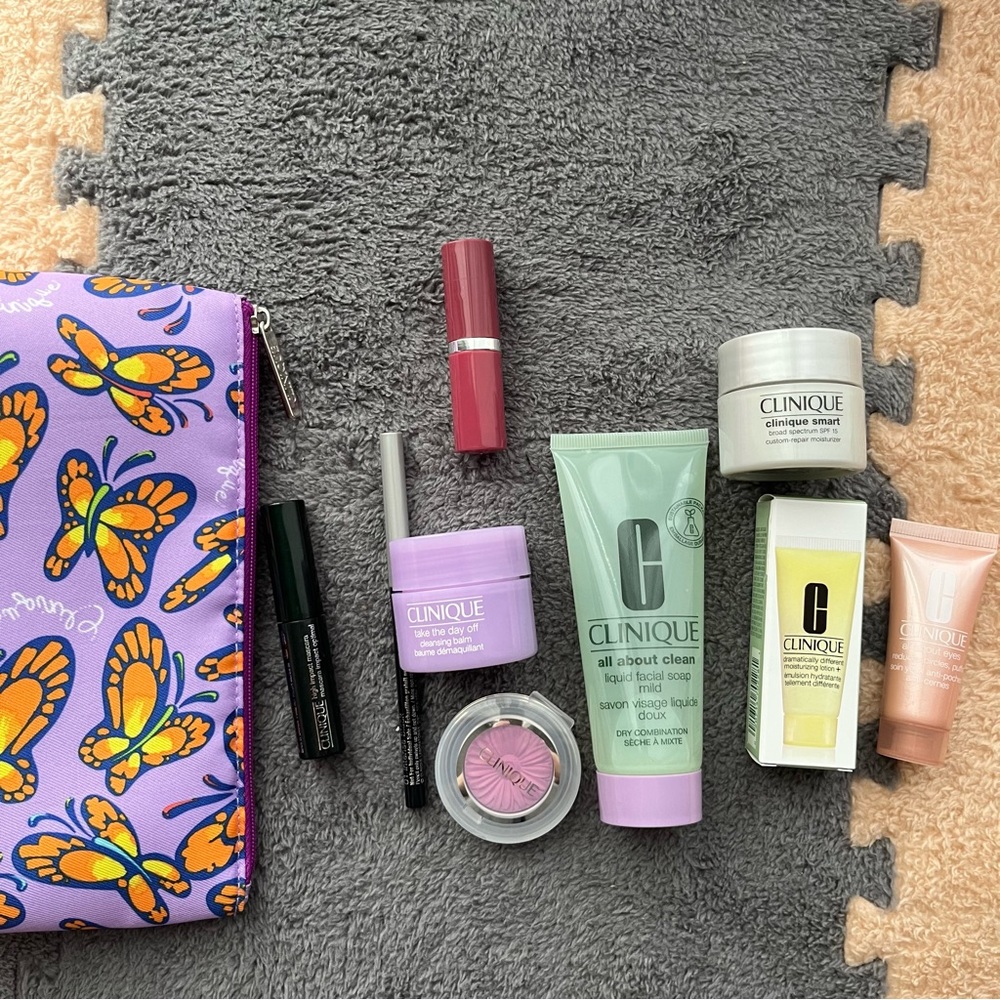 10 pieces Clinique skincare make up bundle